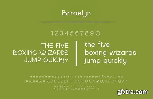 Brraelyn Typeface LGVD79N