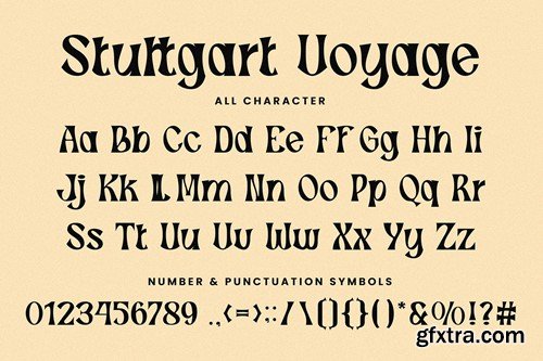 Stuttgart Voyage - Vintage Typeface Font MSMFUHL