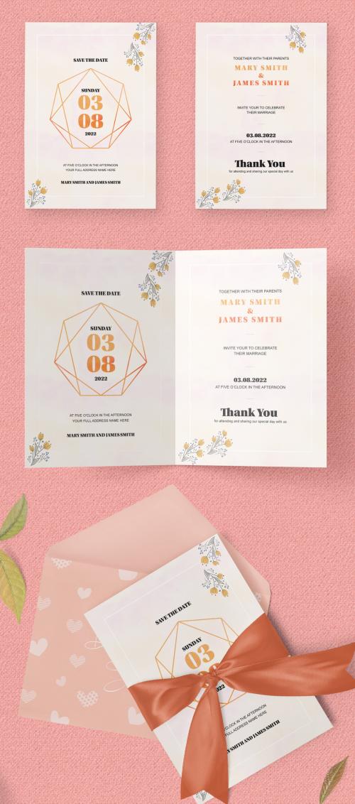 Wedding Invitation Design Card Layout