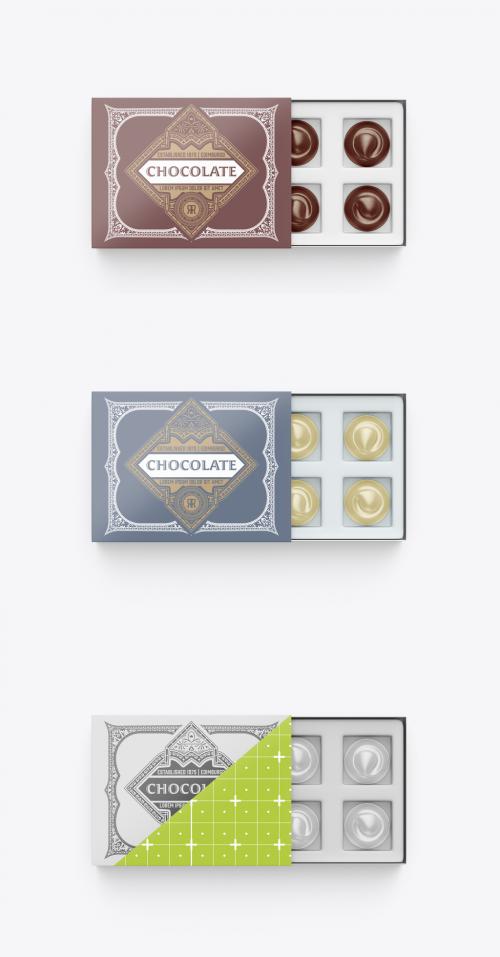 Box of Chocolates Mockup