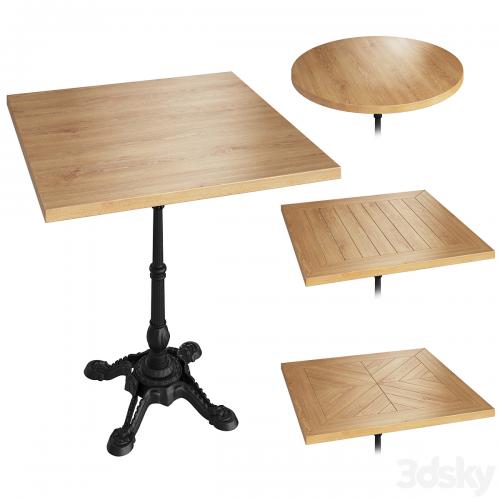 One leg loft table