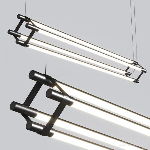 Thin Multiples Dyad Vertical Linear Suspension Light