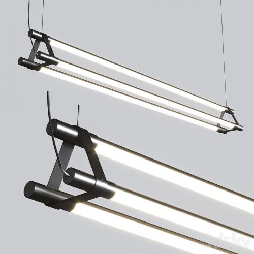 Thin Multiples Dyad Vertical Linear Suspension Light