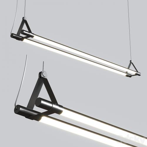 Thin Multiples Dyad Vertical Linear Suspension Light