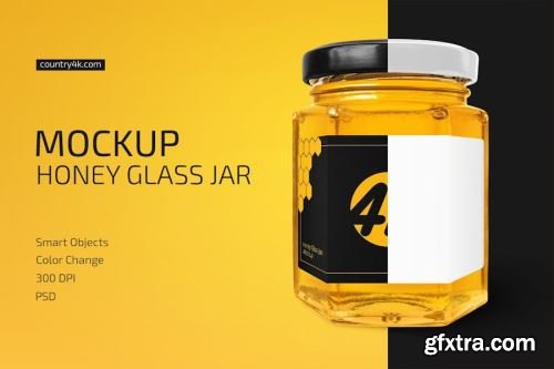 Honey Jar Mockup Collections #1 14xPSD