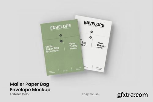 Isometric Cardboard Envelope Mockups Collections 15xPSD