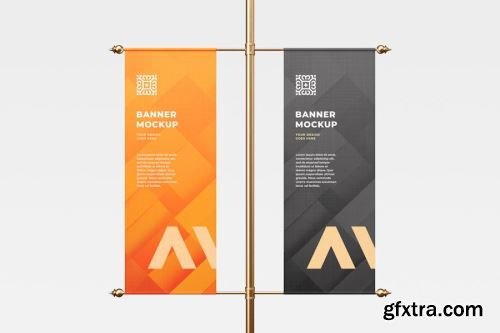 Feather Flag Mockup Collections 15xPSD