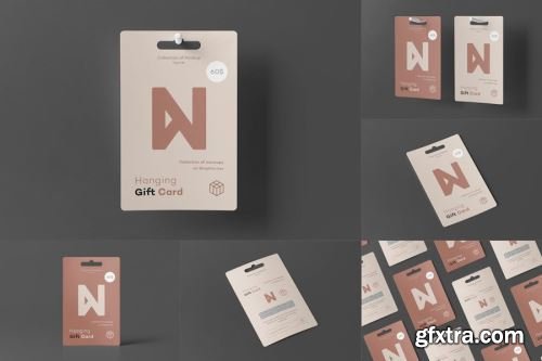 Hanging Gift Card Mock-up Collections 15xPSD