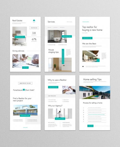 Multipurpose Story Layouts for Real Estate Agency