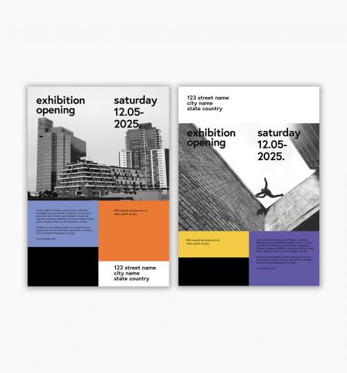 Minimal Exhibition Poster Design