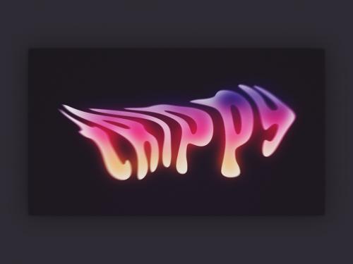 Trippy Warp Text Effect