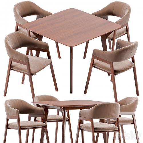 Angel Cerda dining chair and Terong table
