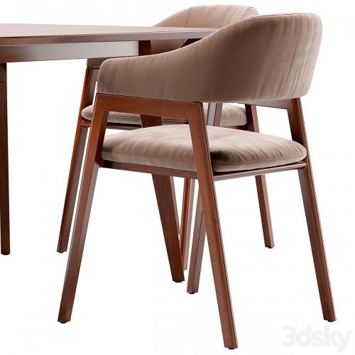 Angel Cerda dining chair and Terong table