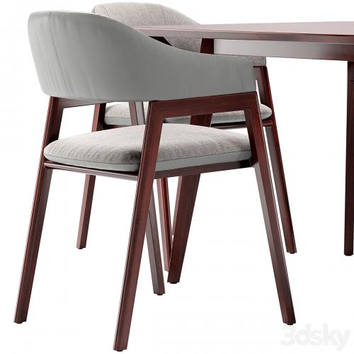 Angel Cerda dining chair and Terong table