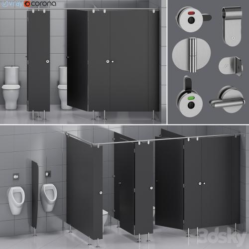 Sanitary partitions for public toilets FunderMax 1 (constructor)