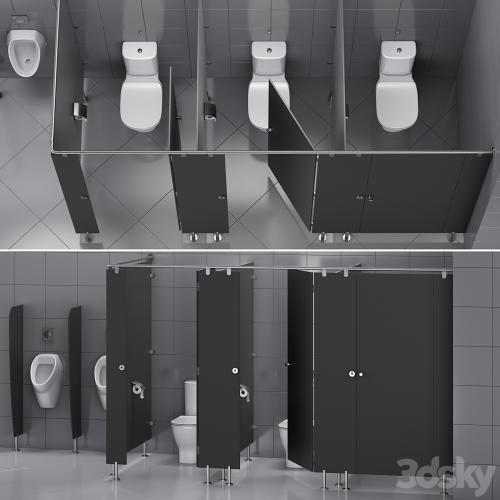 Sanitary partitions for public toilets FunderMax 1 (constructor)