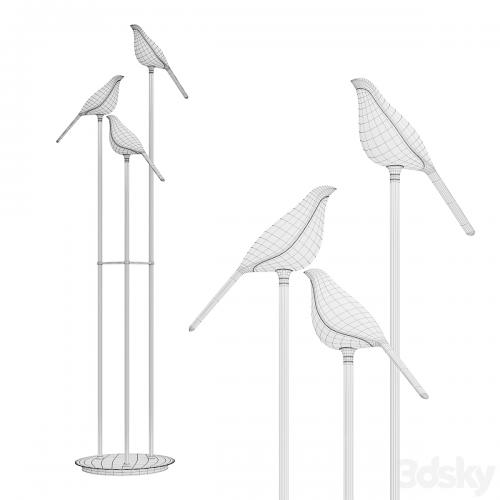 bird-shaped floor lamp NOMI floor