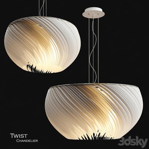 Twist chandelier