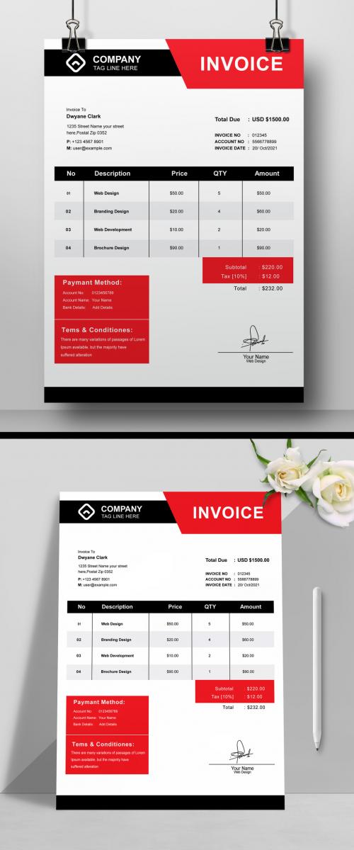 Invoice Layout Design