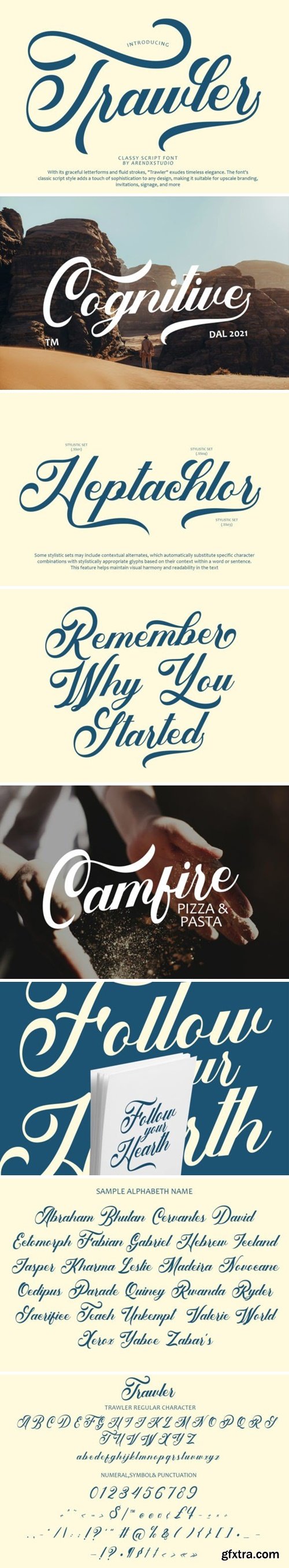 CM - Trawler - Classy Script Font 92451263