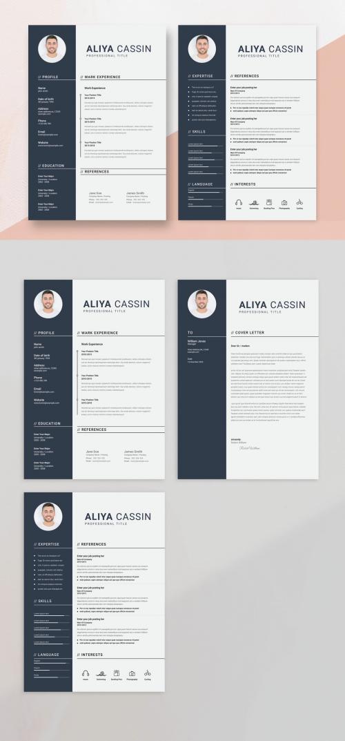 Creative Resume Layout with Cover Letter