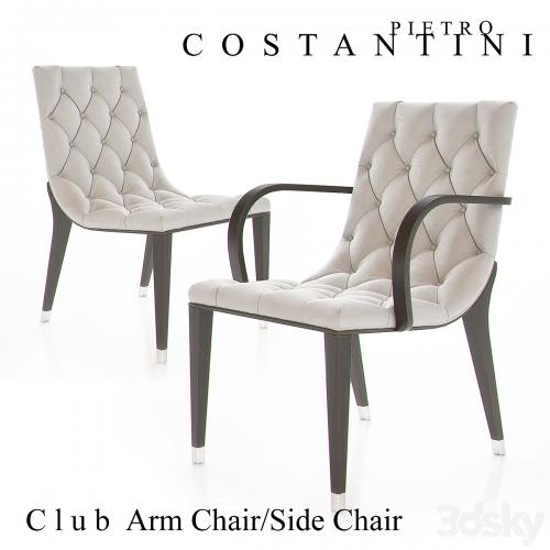 Constantini Pietro Club Armchair and Sidechair