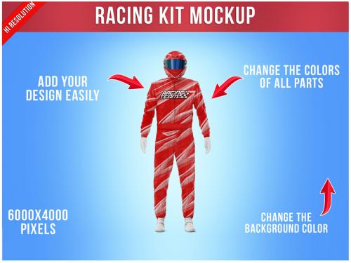 Racing Kit Mockup Front View