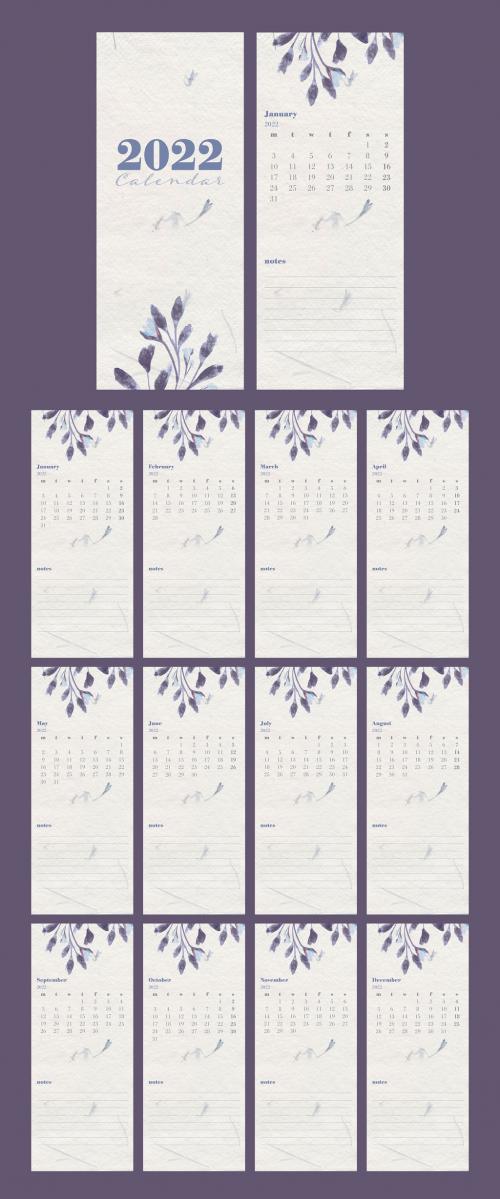 Minimal Botanical Style 2022 Calendar