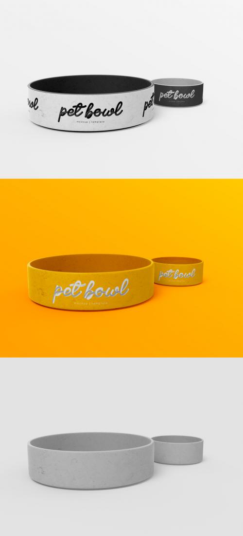 Two Pet Bowls Mockup