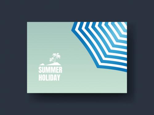 Summer Holiday Umbrella Card