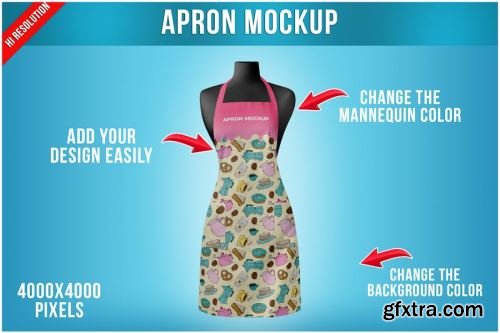 Apron Mockup Collections 15xPSD