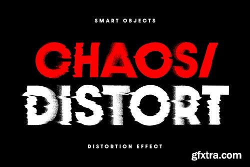 Displace Distortion Text & Graphic Effect UM4PUAN