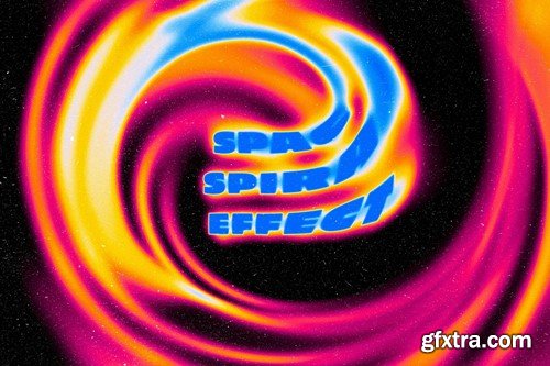 Liquid Spiral Text Effect 8JMXPSX