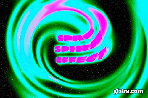 Liquid Spiral Text Effect 8JMXPSX