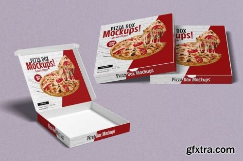 Pizza Box Mockup Collections 13xPSD