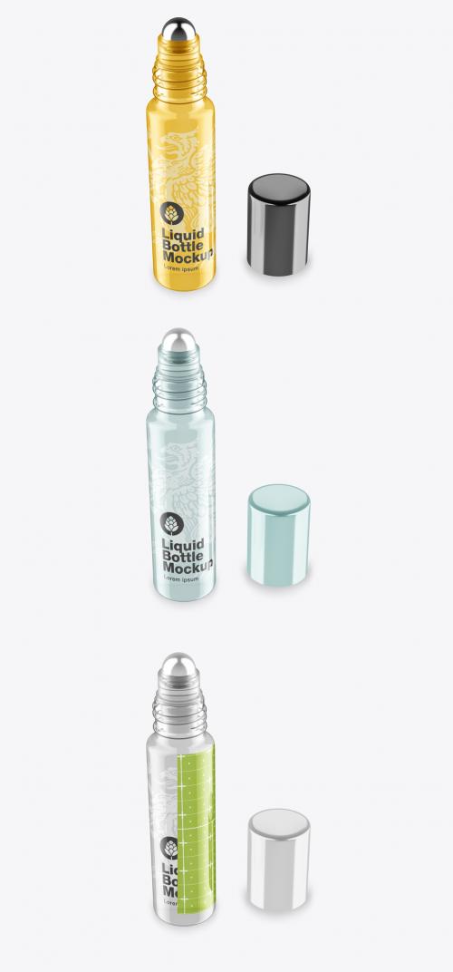 Glass Roll-On Cosmetic Mockup