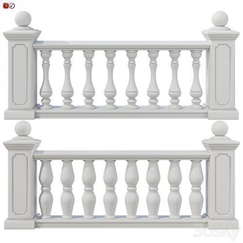 Balustrade classic set 4