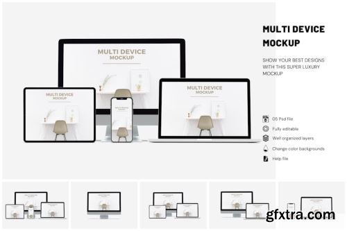 Multi Devices Mockup Collections 15xPSD