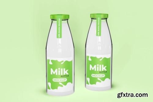 Milk Bottle Mockup Collections 15xPSD