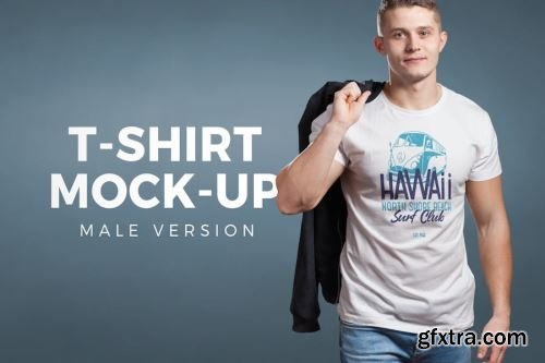 Man T-Shirt Mockup Collections 13xPSD