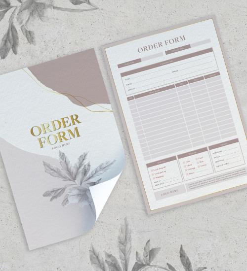 Minimal Style Nude Color Order Form