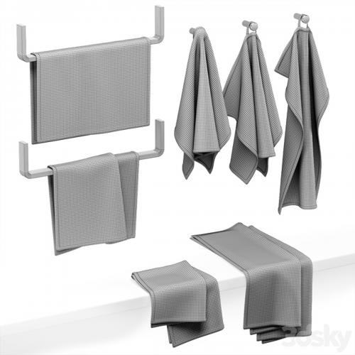 KITCHEN TOWELS GRAY