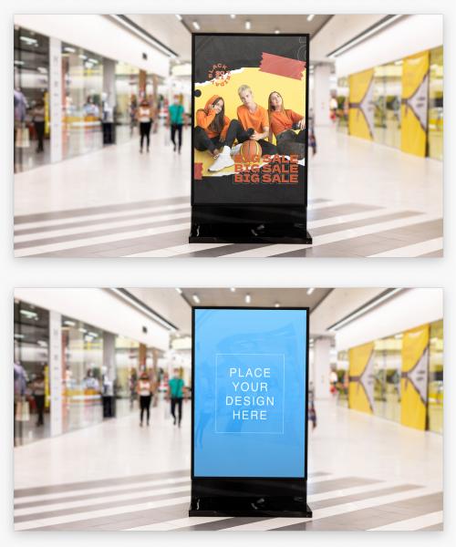 Shopping Mall Poster Mockup