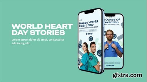 Videohive World Heart Day Stories 51532960