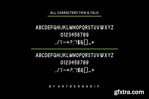 Qentix - Modern Sans Serif Font Family WMHDMMN