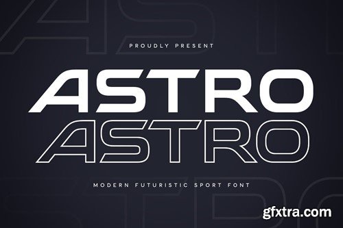 Astro - Modern Futuristic Sport Font ENQ6E3K