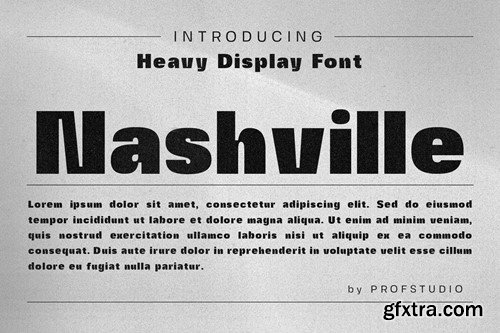 Nashville - Modern Sans Heavy Typeface 5LKX2DX