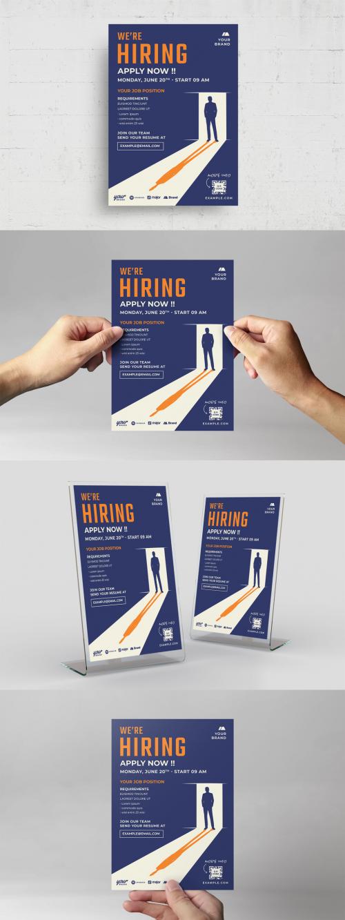 Hiring Flyer Poster Layout