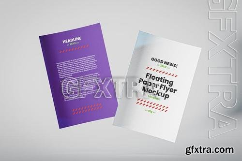 Flying Paper Flyer Mockup ANURX5C