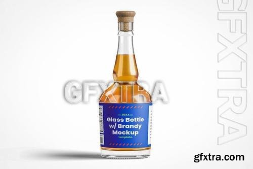 Glass Brandy Bottle Mockup 48Y3FD3